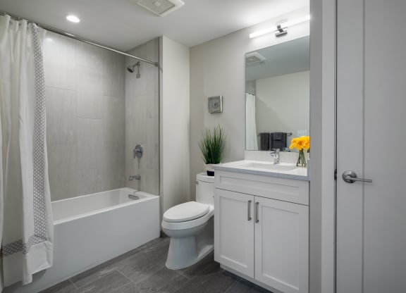 Bathroom interior at Saint James Place, Cambridge, MA 02140